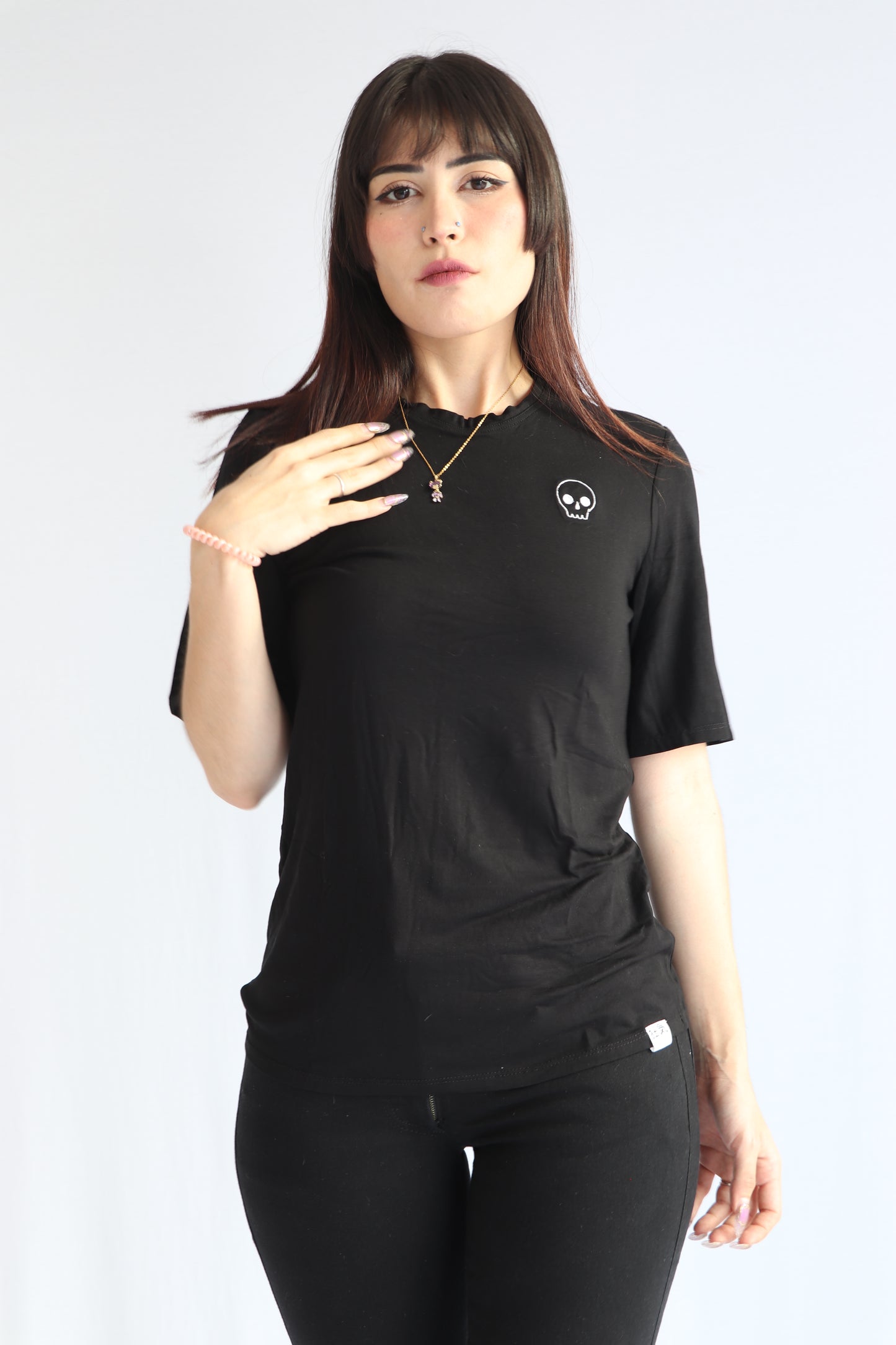 T-shirt Skull negra