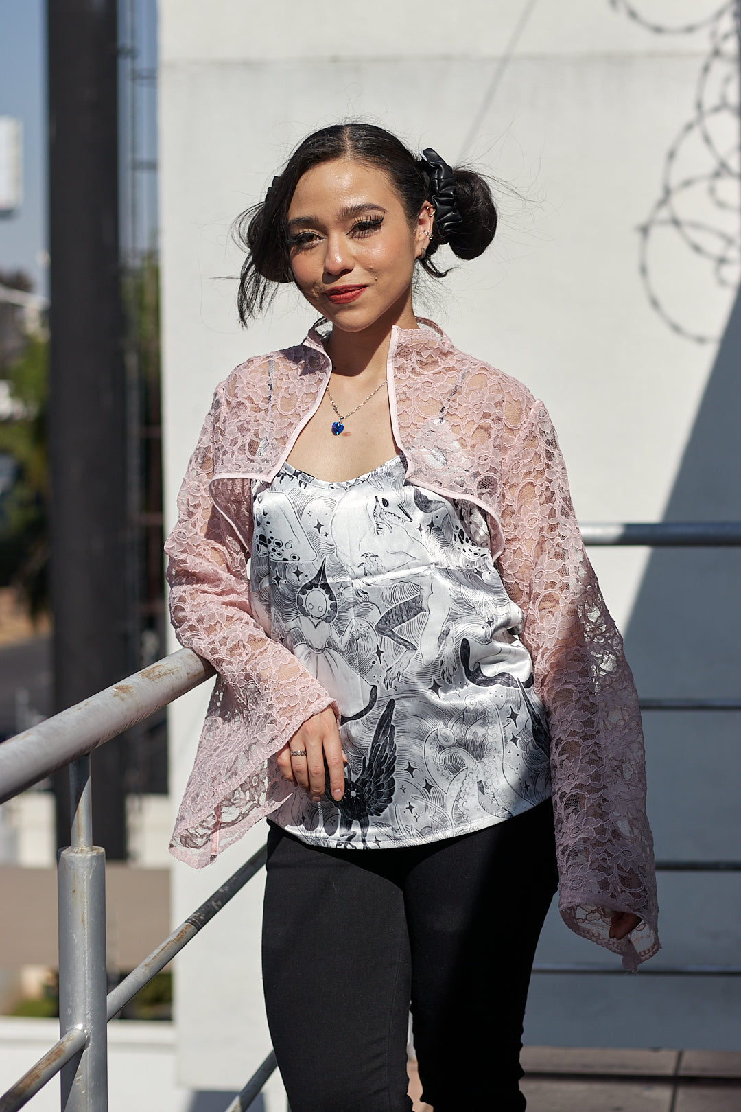 Blusa tirantes estampada