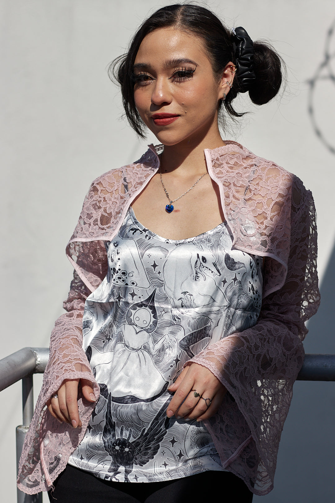 Blusa tirantes estampada