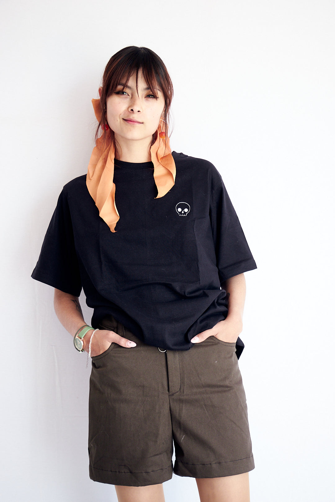 T-shirt Skull negra