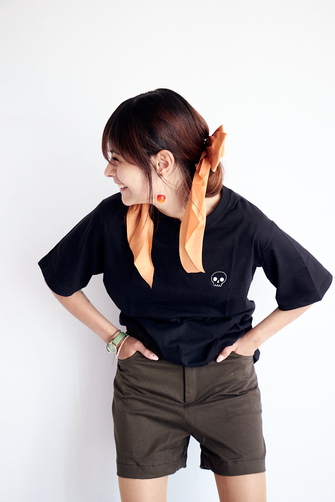 T-shirt Skull negra