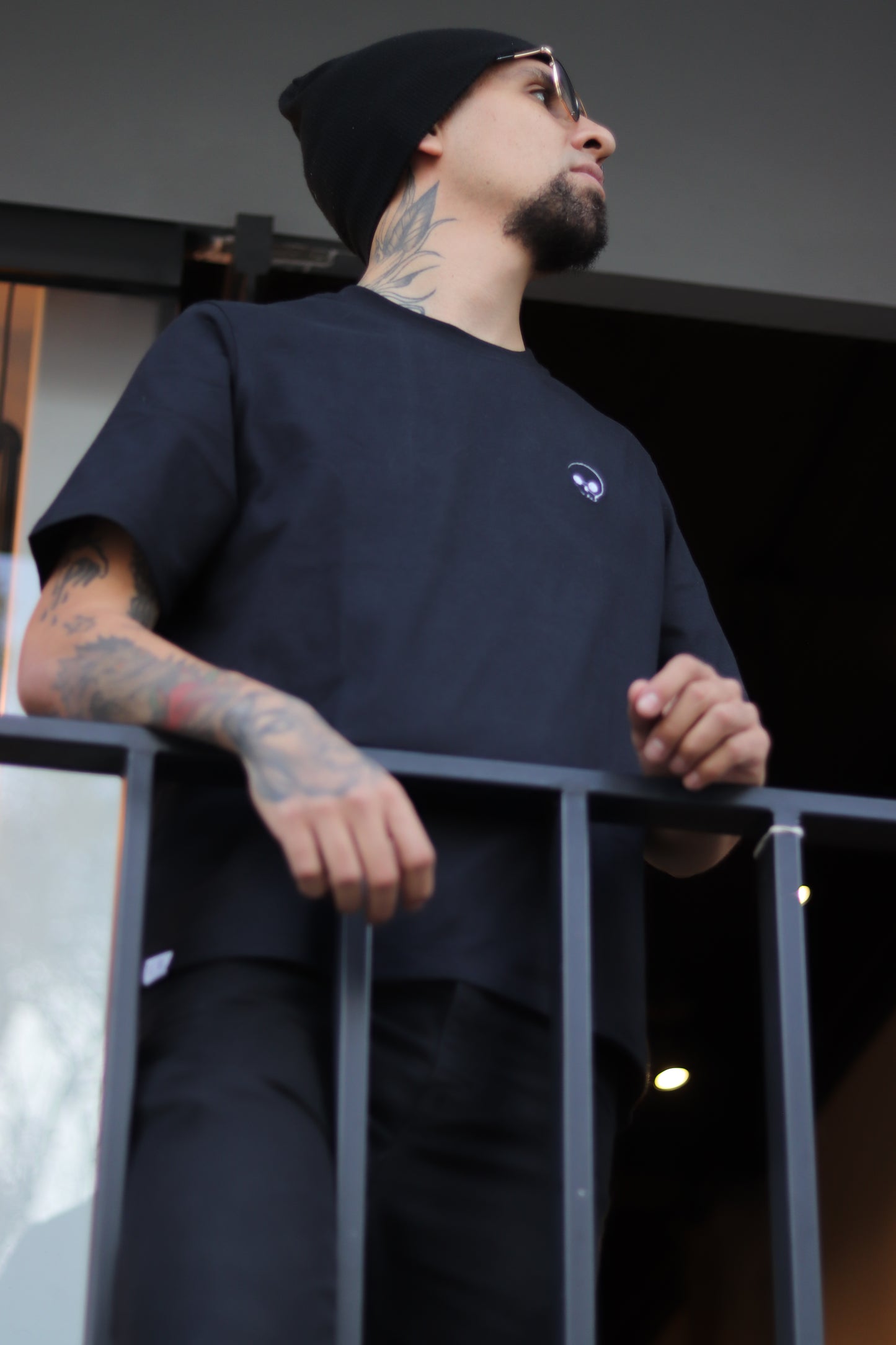 T-shirt Skull negra