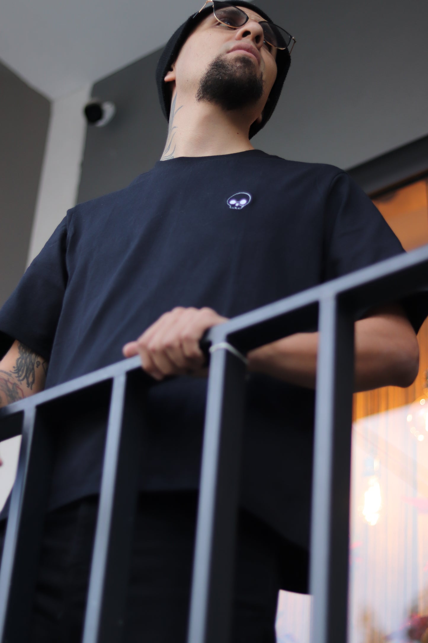 T-shirt Skull negra