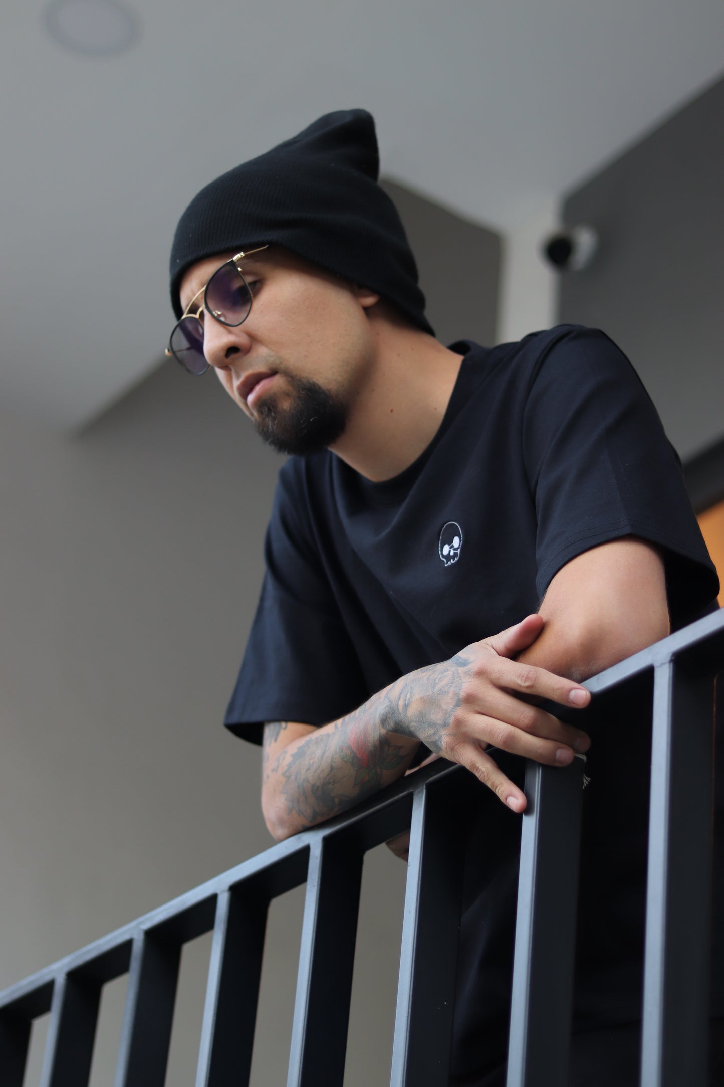 T-shirt Skull negra