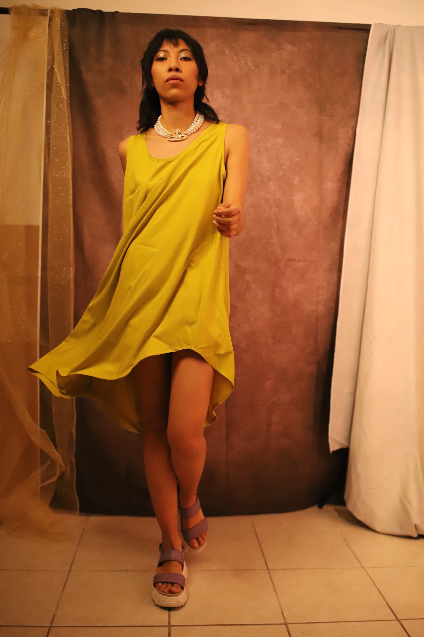 Vestido Sailor verde