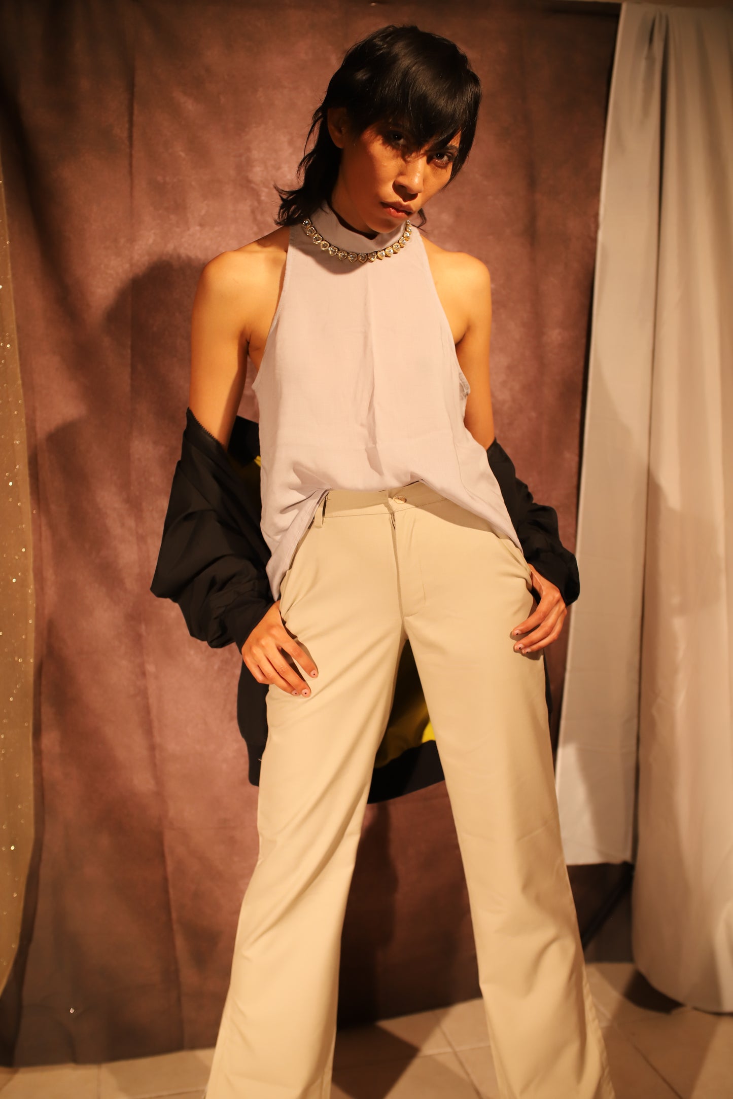 Pantalon de vestir Beige