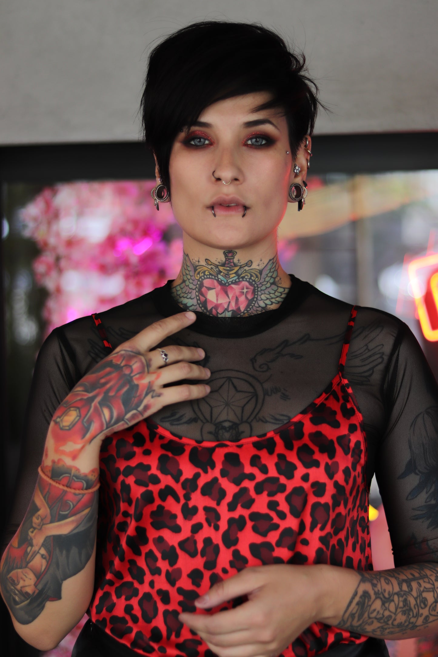 Blusa tirantes Leopardo