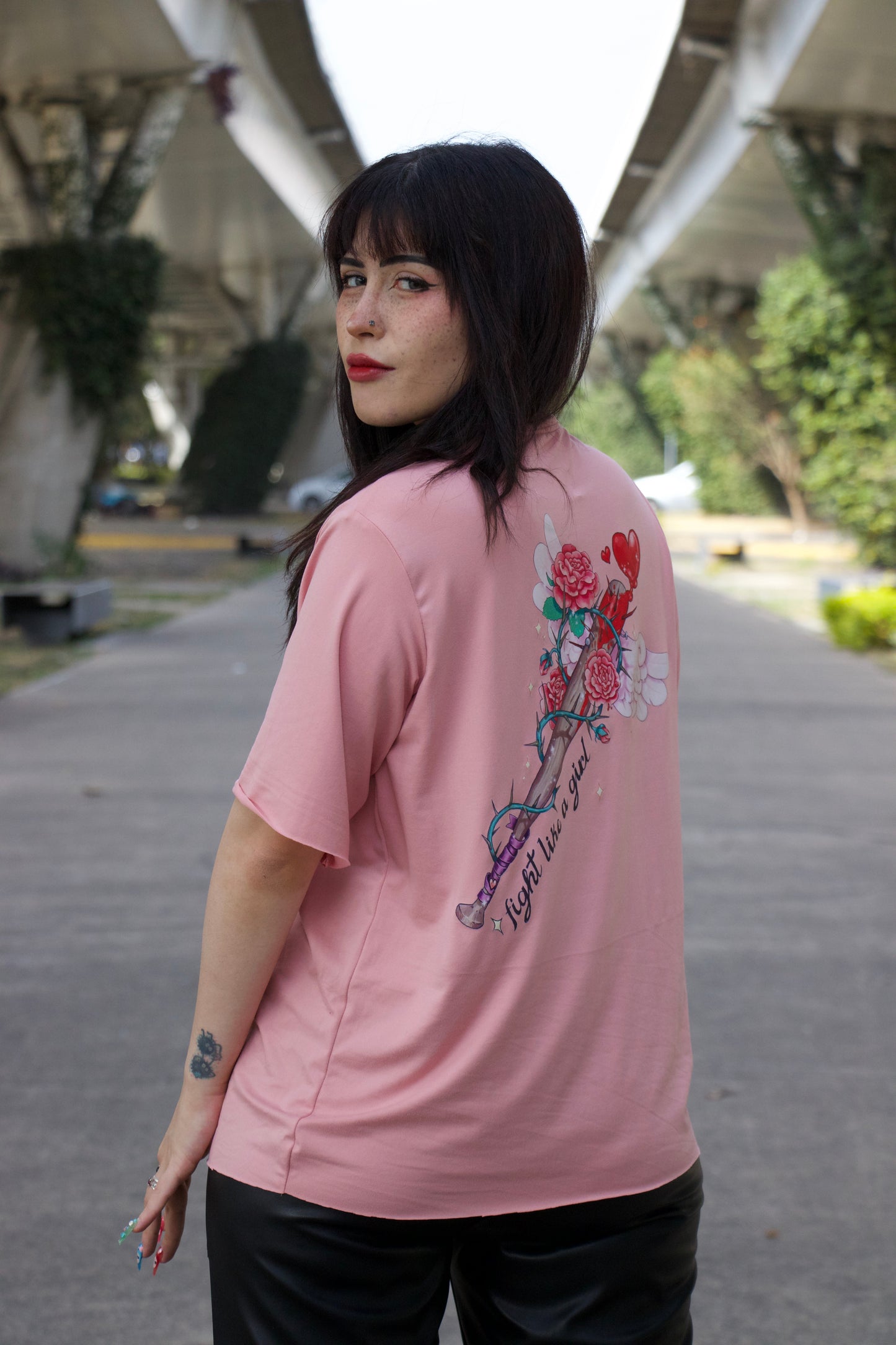 T-shirt Bate Rosa