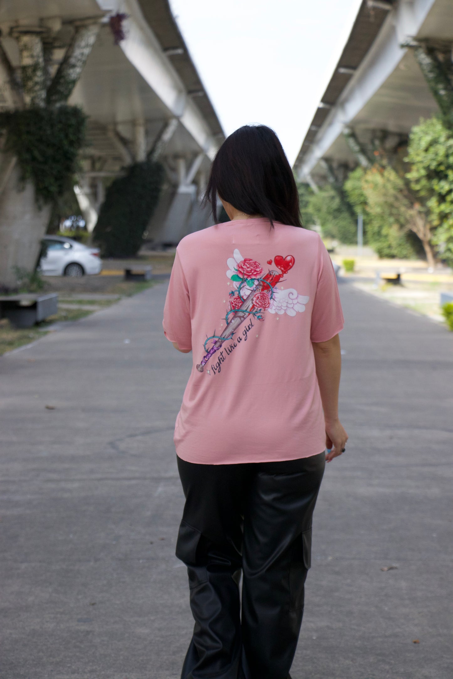T-shirt Bate Rosa