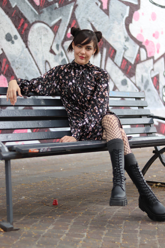 Vestido Yakuza Flower