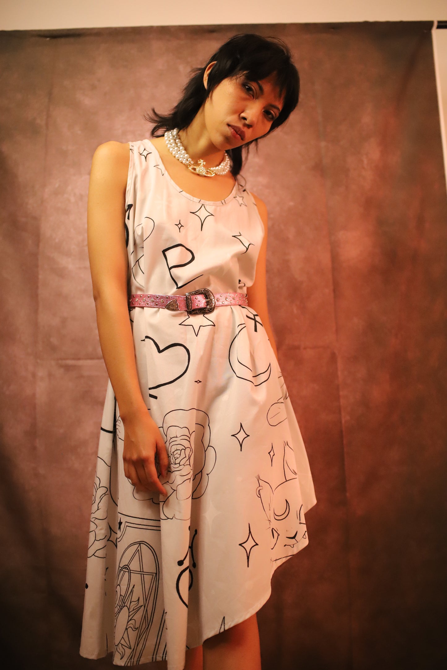 Vestido Sailor estampado