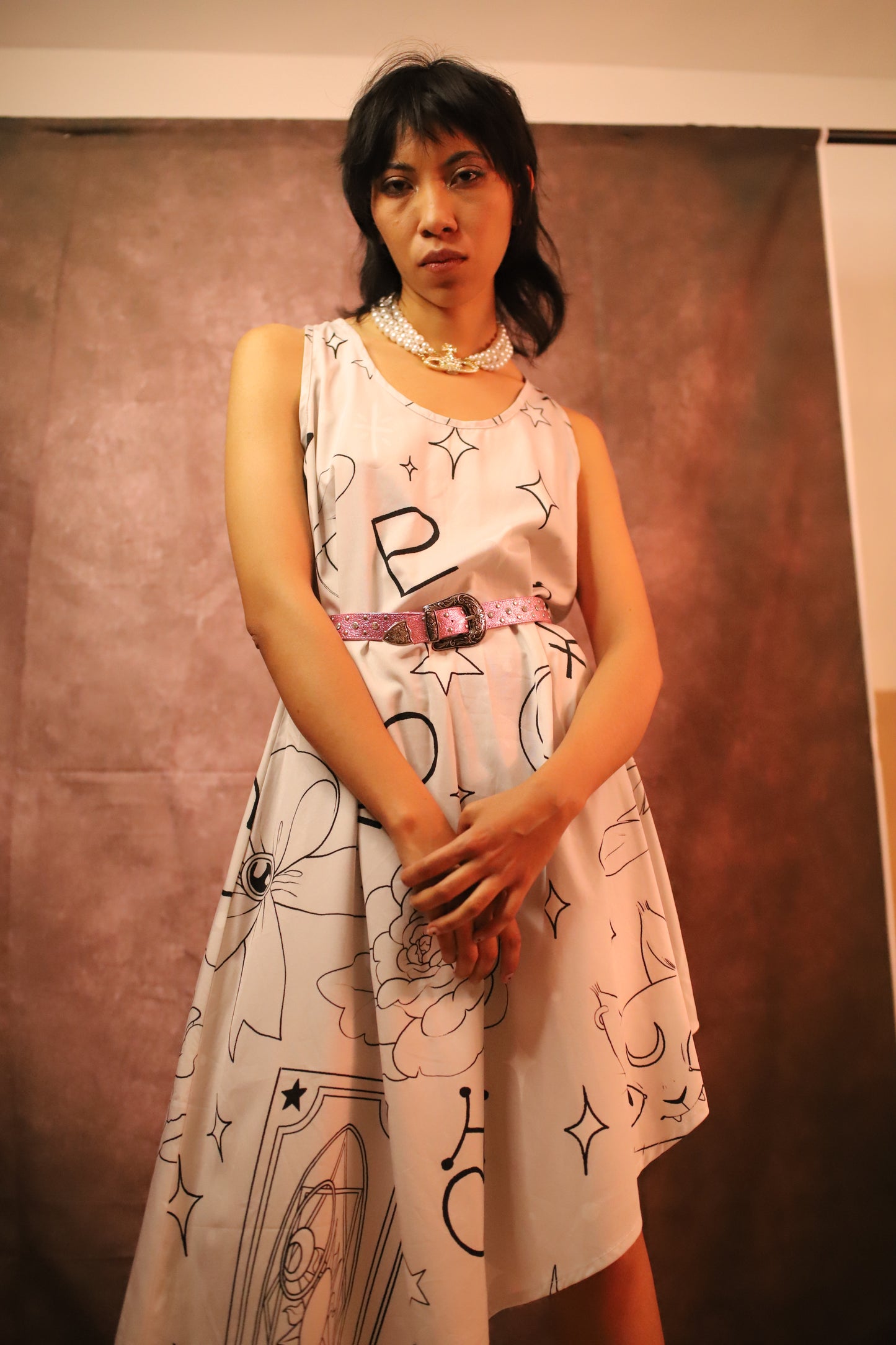 Vestido Sailor estampado