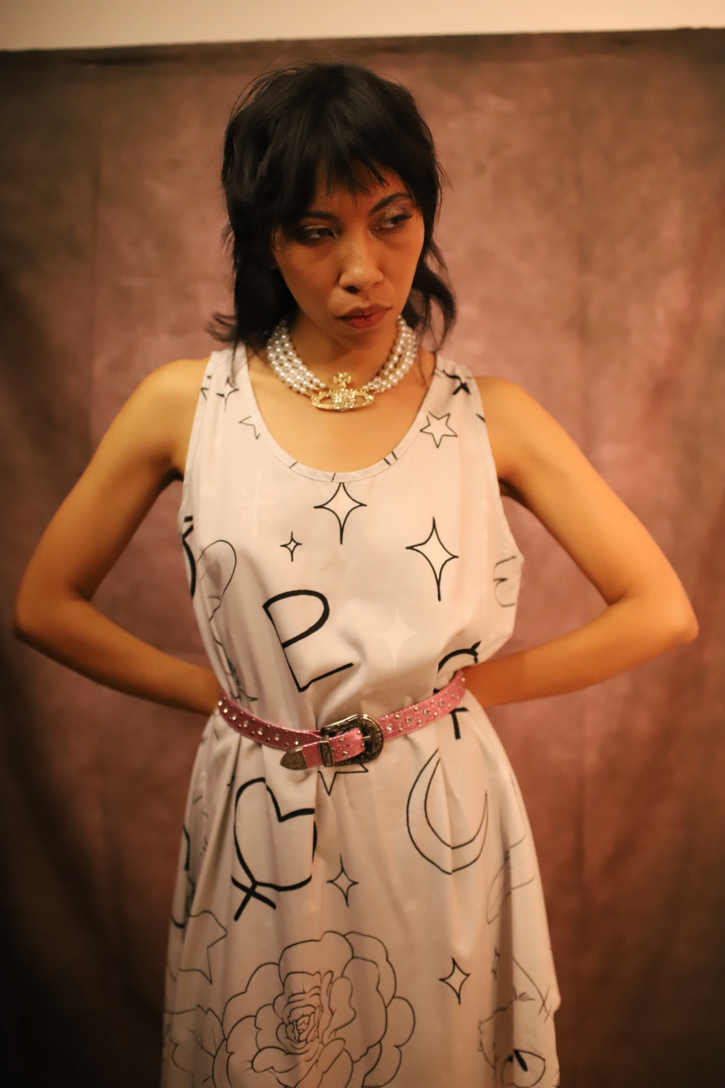 Vestido Sailor estampado