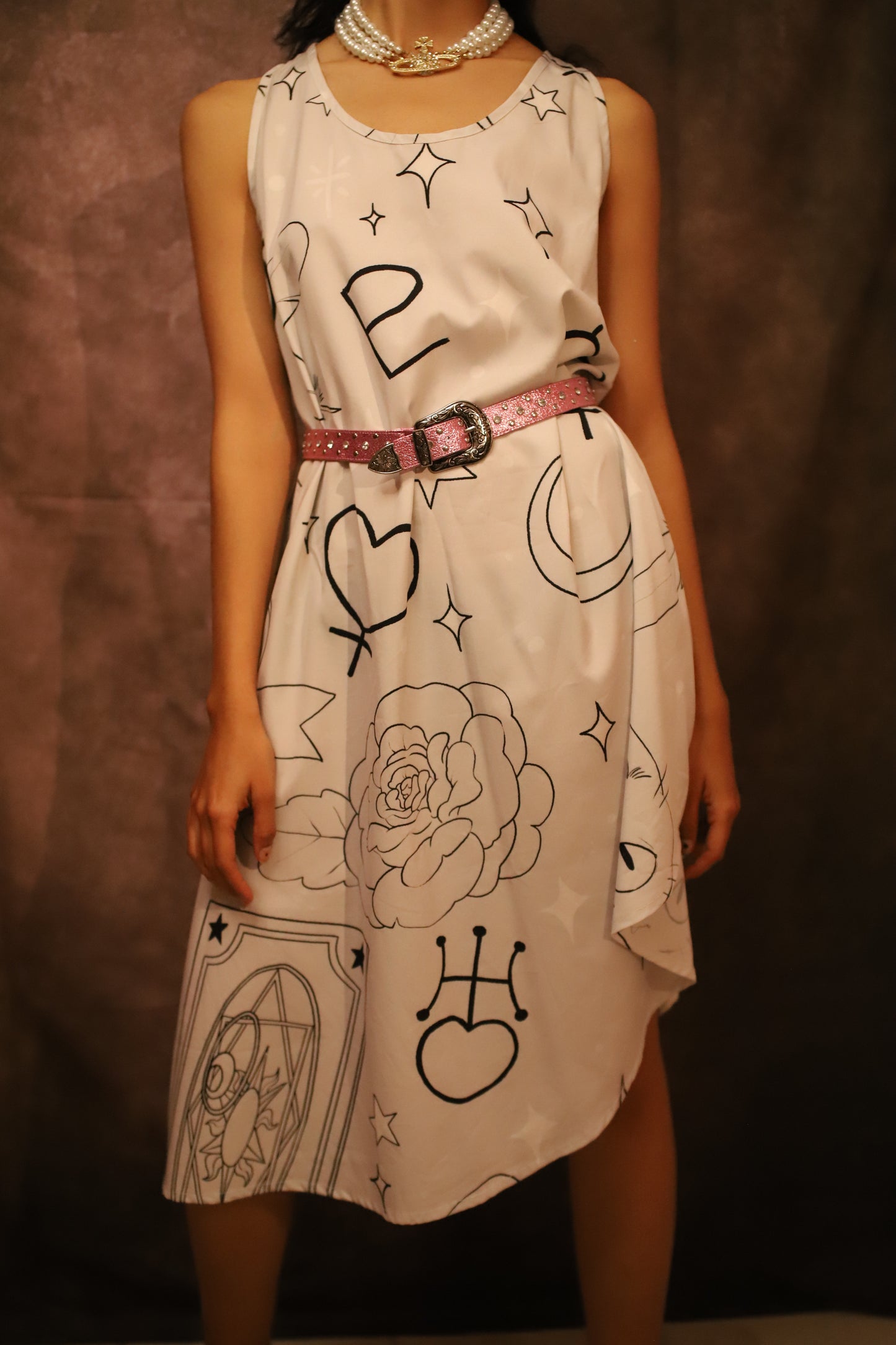 Vestido Sailor estampado