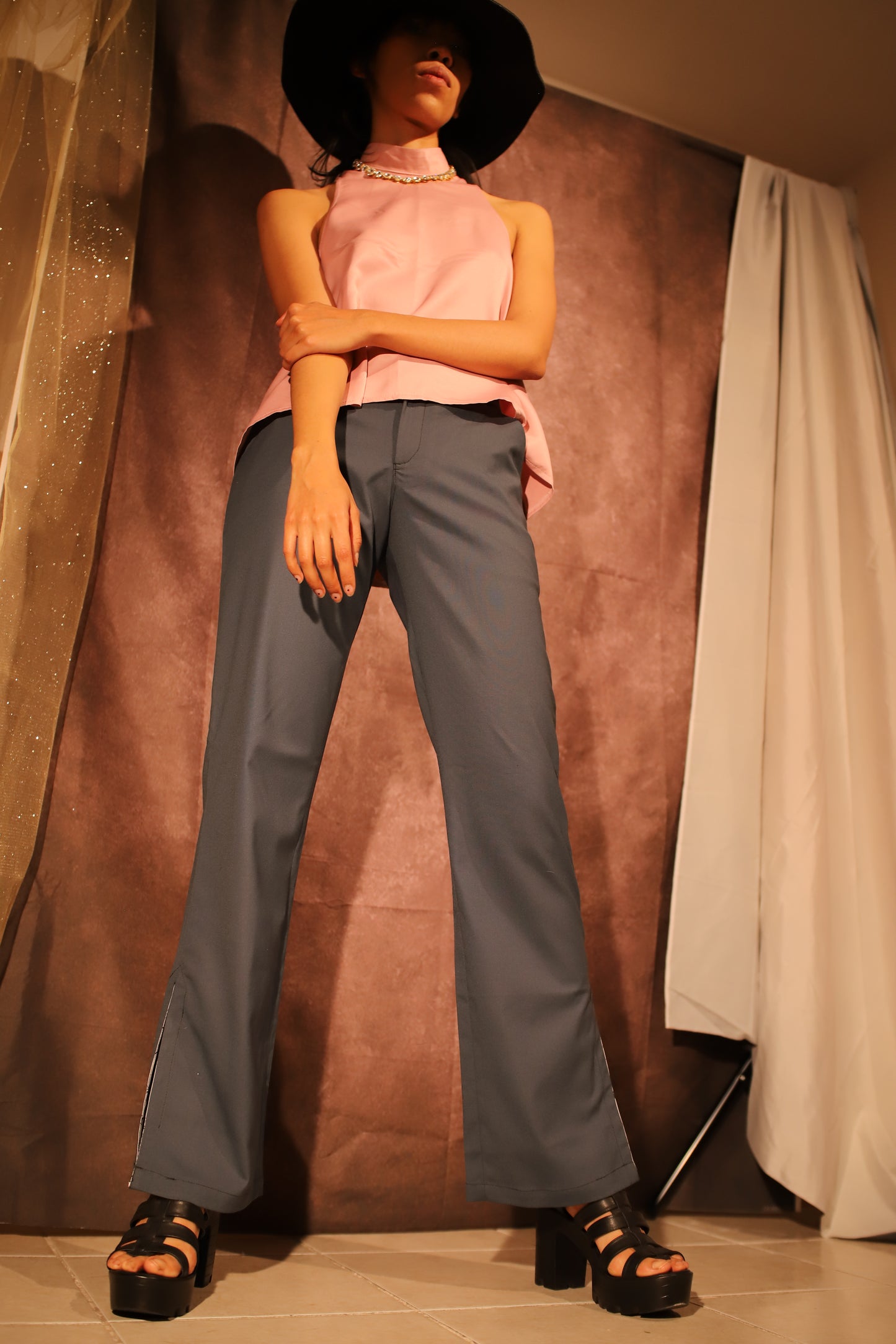 Pantalon de vestir Azul