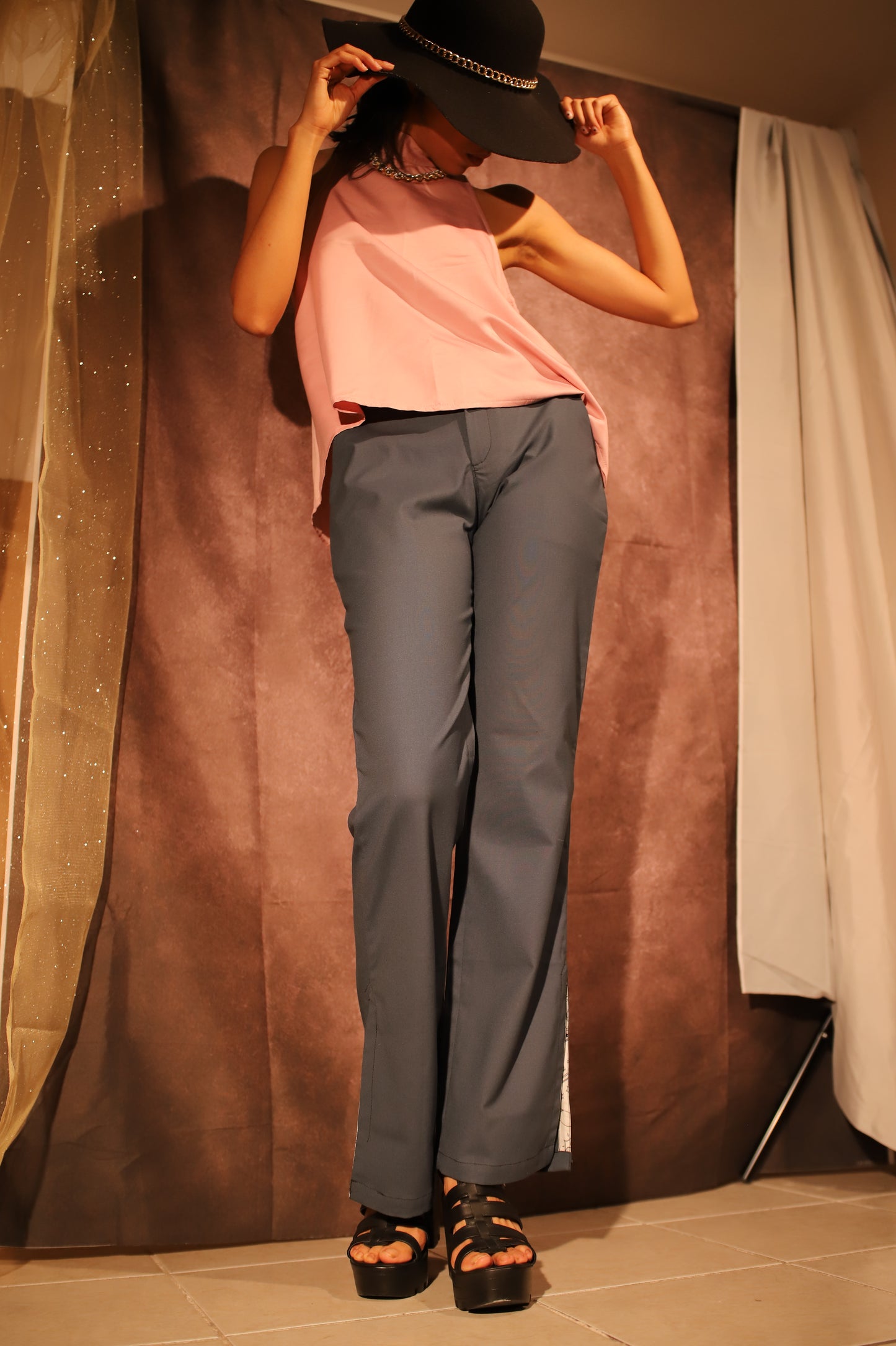 Pantalon de vestir Azul
